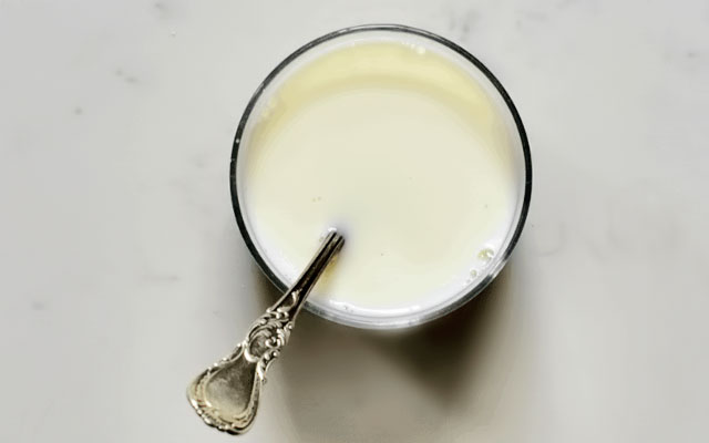 Правильно разведённое сухое молоко