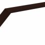 Планка карнизная для гибкой черепицы RAL8017 коричневая 50 х 96мм длина 2м