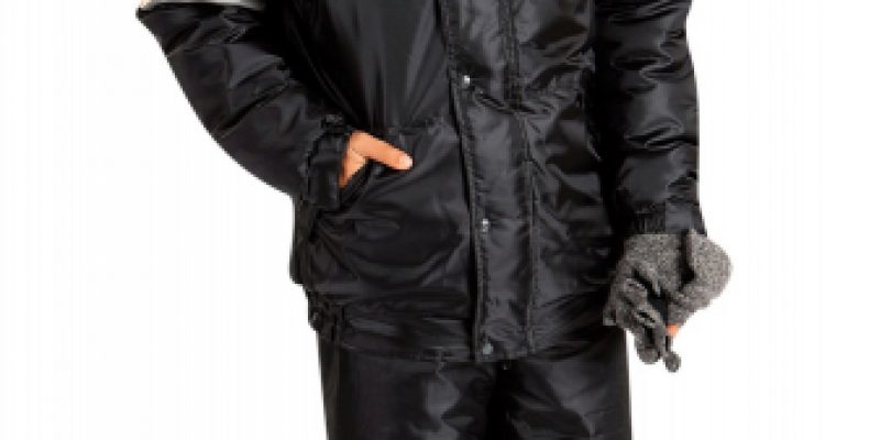 Костюм Актив утепленный куртка и полукомбинезон черный размер 52-54 рост 182-188