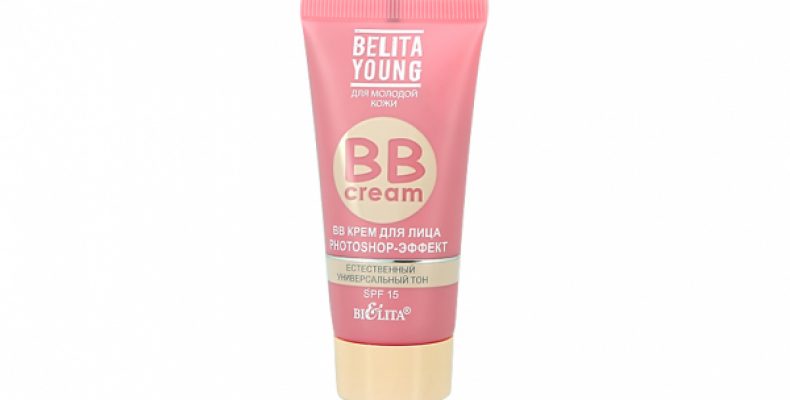 Крем для лица `BIELITA` YOUNG BB CREAM Photoshop-эффект 30 мл