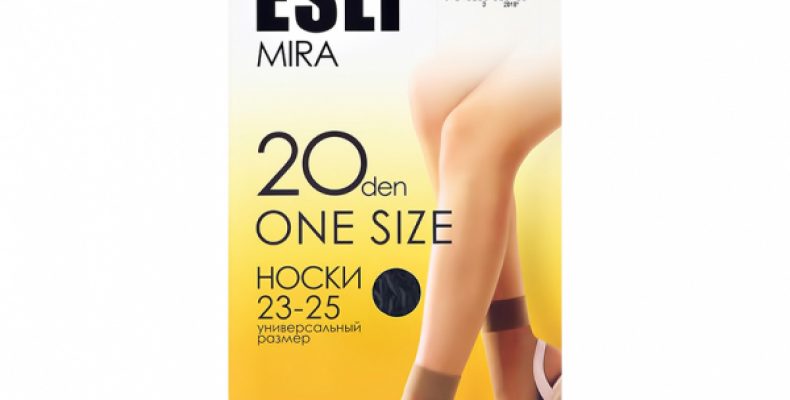 Носки женские `ESLI` MIRA 20 den (nero) one size