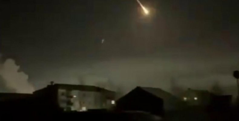 Падение астероида в Якутии попало на видео
