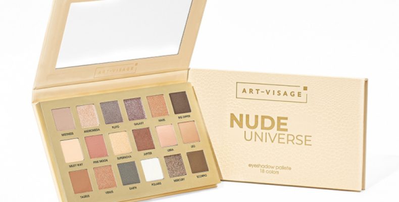 Палетка теней для век `ART-VISAGE` NUDE UNIVERSE 18 тонов