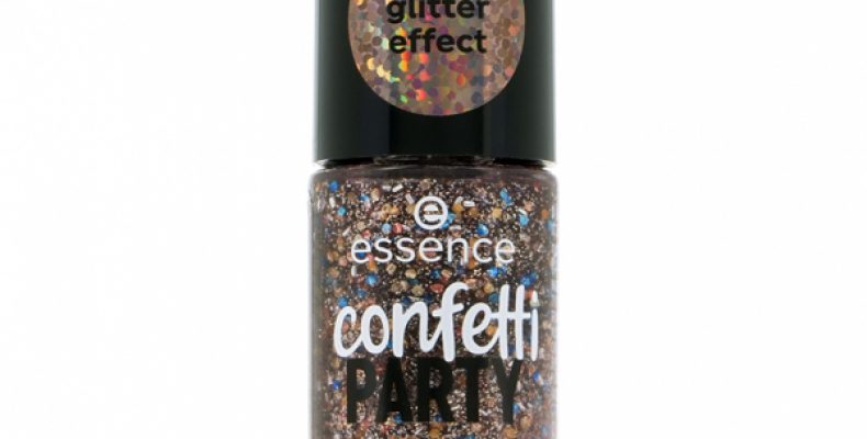 Топовое покрытие для ногтей `ESSENCE` CONFETTI PARTY с глиттер-эффектом