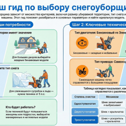 Основные типы снегоочистителей и их особенности